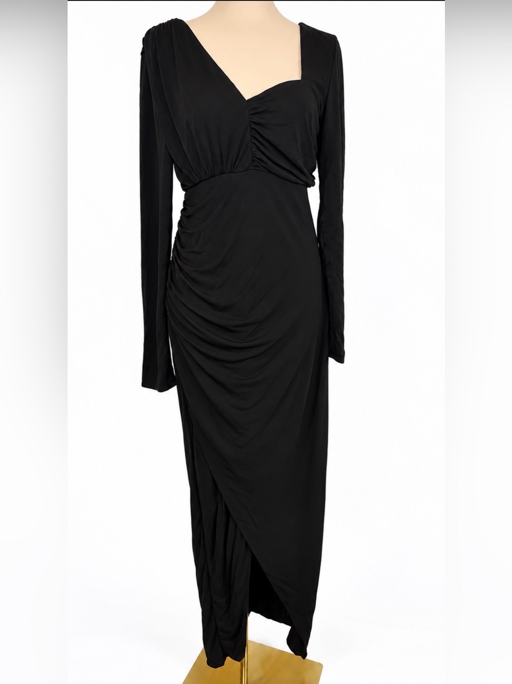 Zac Posen Asymmetrical Jersey Gown - Picture 11 of 13
